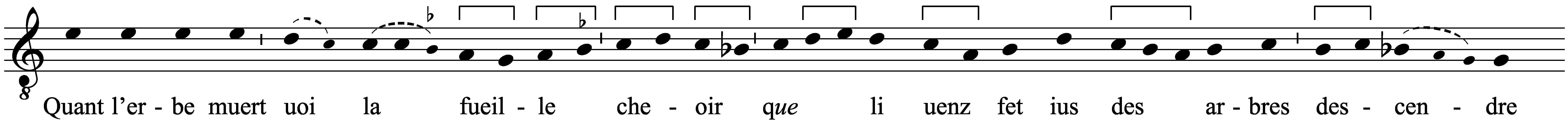 Work musical notation